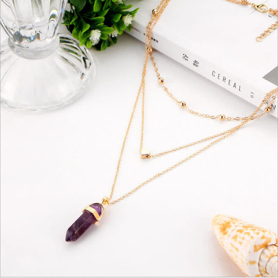Collier Femme Design Hexagonal Moderne 6