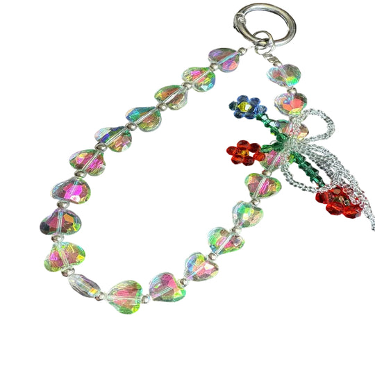 Collier Femme Perles Cristal Cœur Raffiné 3