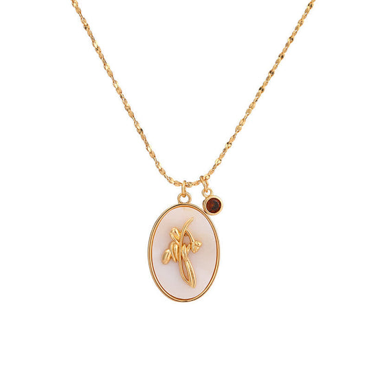 Collier Femme Pierre de Naissance et Fleur de Naissance 7