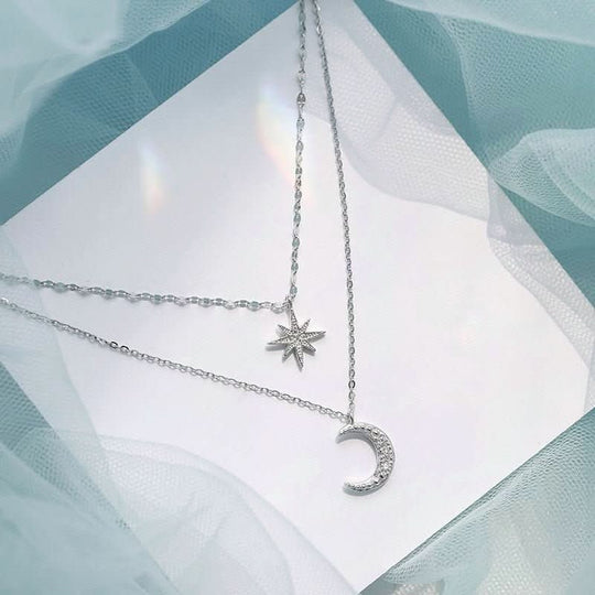 Collier Lune Double Élégant 2