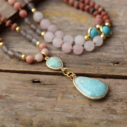 Collier Mala Pastel Élégant 0