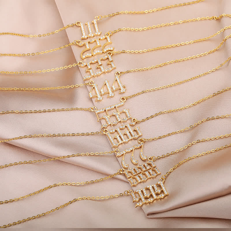Collier Pendentif Chiffre Ange 1