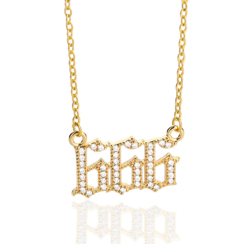 Collier Pendentif Chiffre Ange 10
