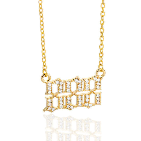 Collier Pendentif Chiffre Ange 11