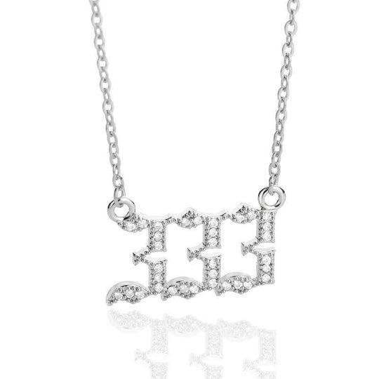 Collier Pendentif Chiffre Ange 12