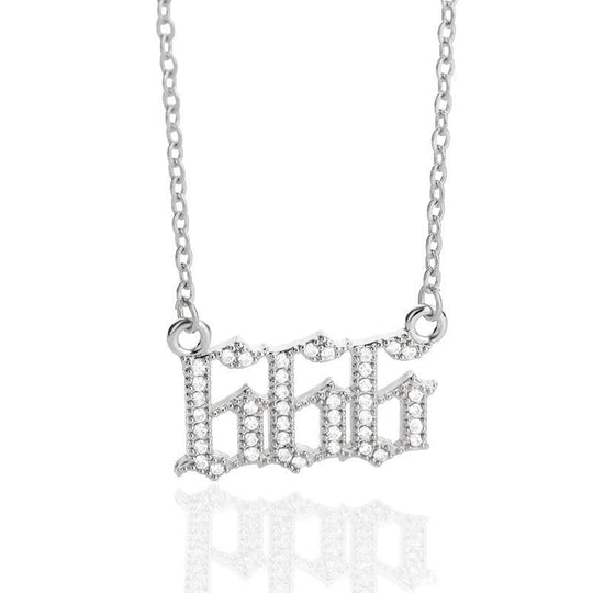 Collier Pendentif Chiffre Ange 13