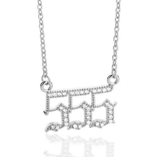 Collier Pendentif Chiffre Ange 14