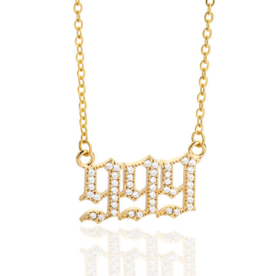 Collier Pendentif Chiffre Ange 16
