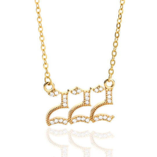 Collier Pendentif Chiffre Ange 22