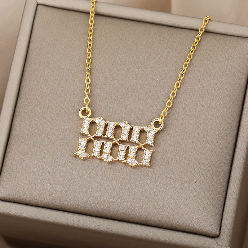 Collier Pendentif Chiffre Ange 6