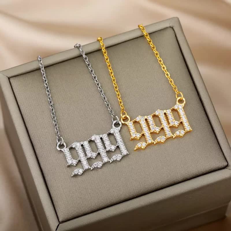Collier Pendentif Chiffre Ange 7