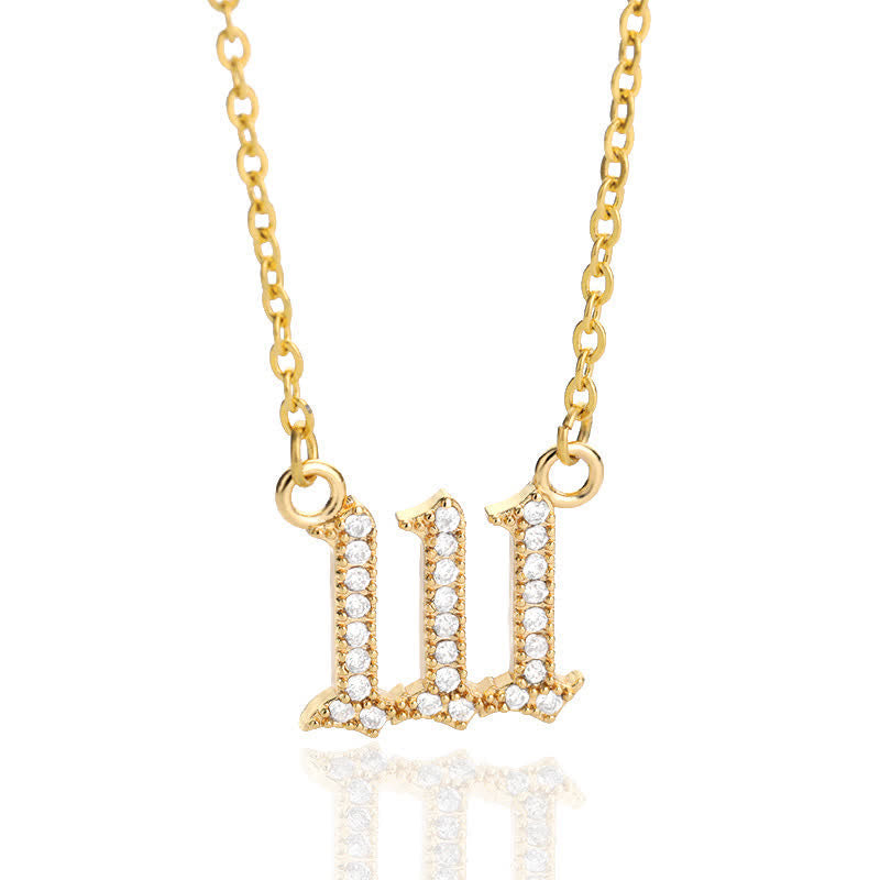 Collier Pendentif Chiffre Ange 8