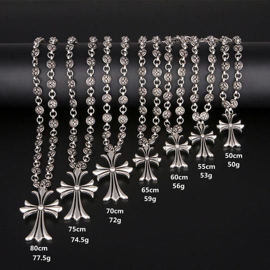 Collier Pendentif Croix Gothique Unisexe 4