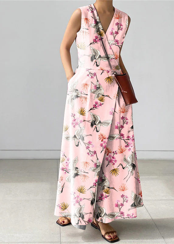 Combinaison-pantalon Femme Chic Col en V 5