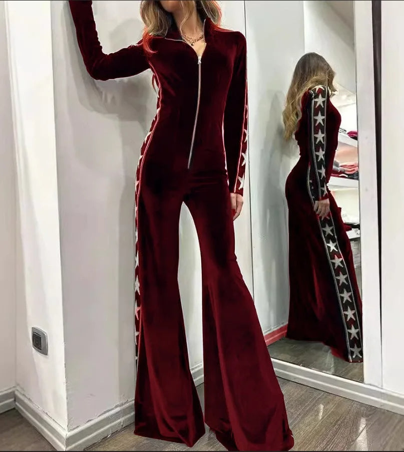 Combinaison Femme Festive avec Imprimé Étoile 3