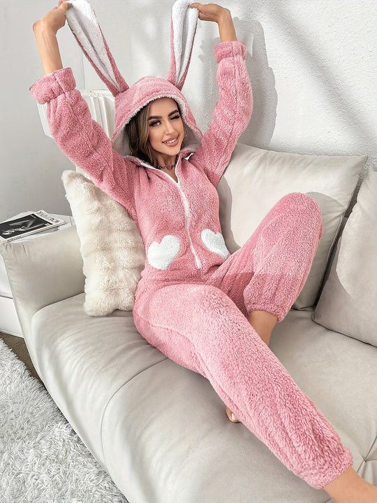 Combinaison Femme Hivernale À Capuche Avec Manches Longues 3