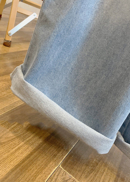 Combinaison Femme Jean Chic Avec Nœud Design Patchwork 4