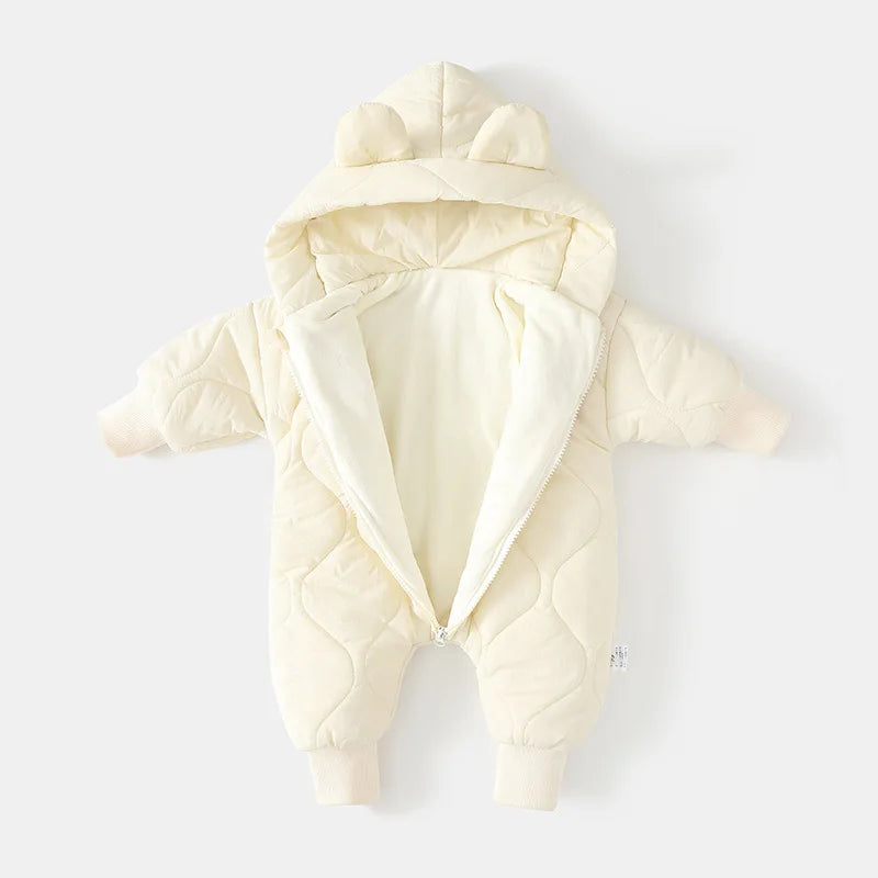 Combinaison d'Hiver à Capuche pour Bébé avec Motif Ours 3