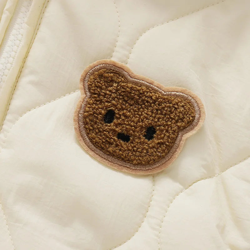 Combinaison d'Hiver à Capuche pour Bébé avec Motif Ours 6