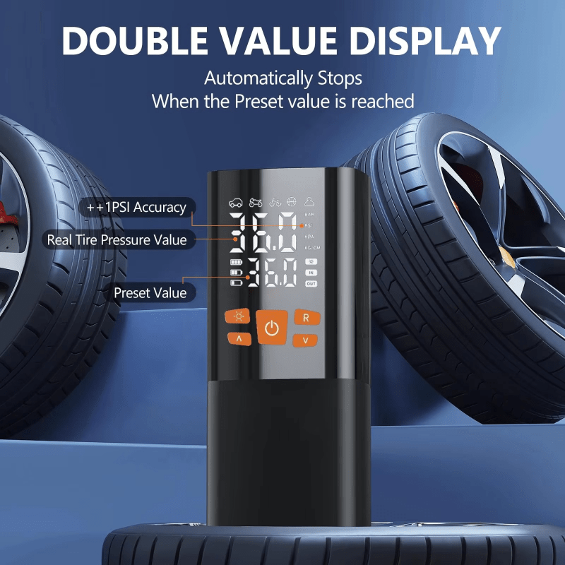 Compresseur d'Air Portable 180 PSI avec Affichage Numérique 2