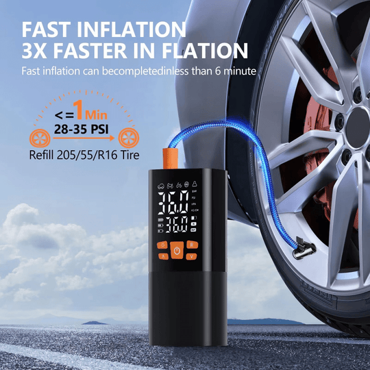 Compresseur d'Air Portable 180 PSI avec Affichage Numérique 4