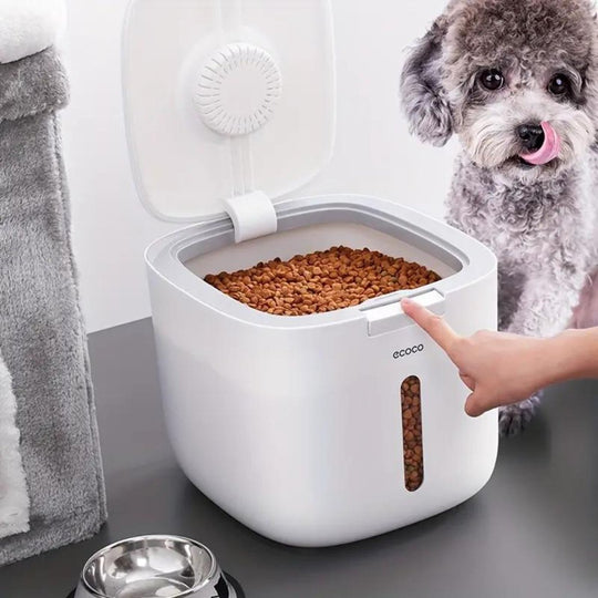 Conteneur à Croquettes Pour Chien Pratique Avec Joint Hermétique Et Tasse À Mesurer 0
