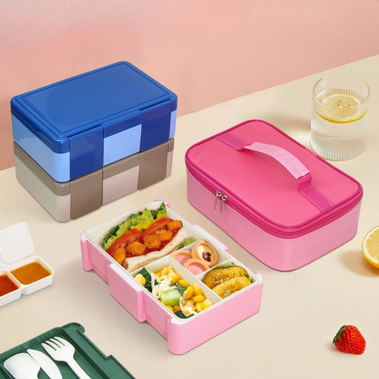 Conteneur alimentaire isotherme multi-compartiments pour femmes et hommes 1