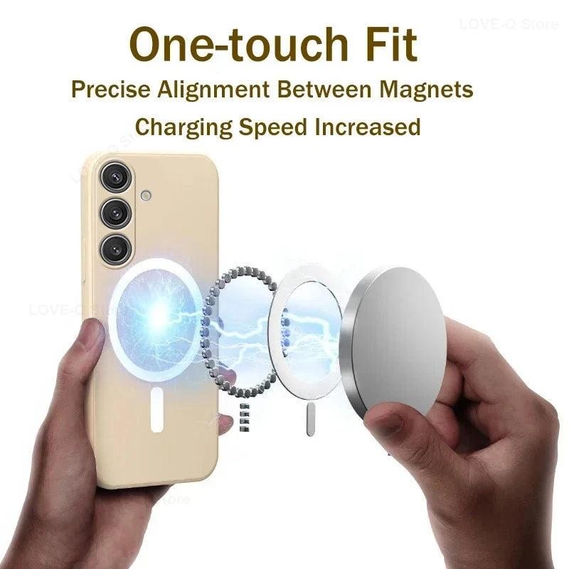 Coque de Charge Magnétique pour Samsung Galaxy 1