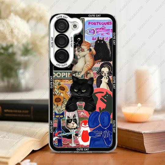 Coque de Téléphone Amusante Motif Chat Pour Samsung Galaxy 8
