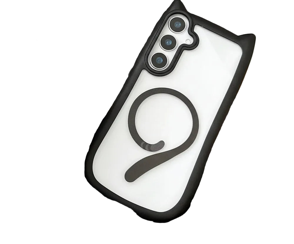 Coque de Téléphone Amusante avec Oreilles de Chat pour Samsung S25 Plus 0