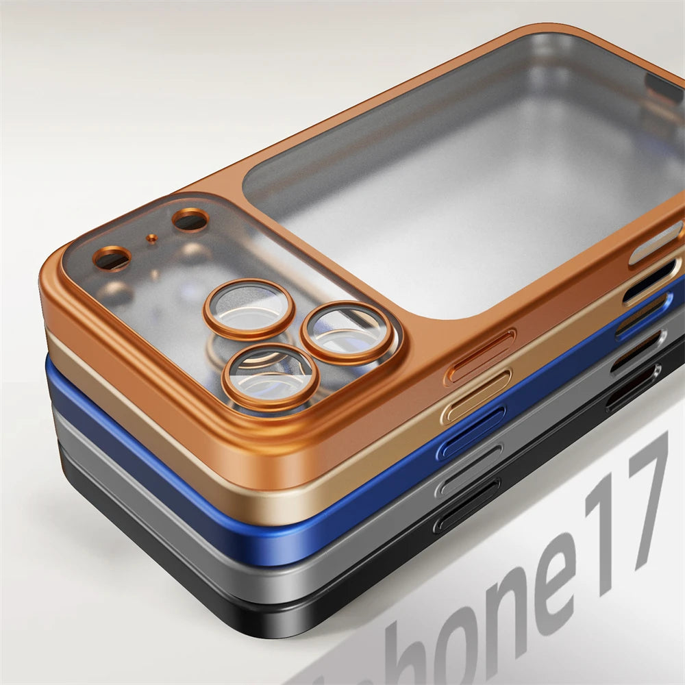 Coque de Téléphone Antichoc Pour iPhone 17 Pro Max Design Translucide 5