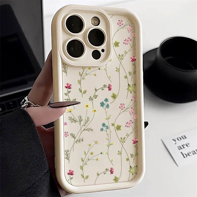 Coque de Téléphone Fleurs Mignonnes pour iPhone 0