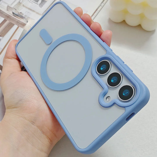 Coque de Téléphone Magnétique Ultra Transparente Compatible Samsung S26 S25 S24 S23 S22 1