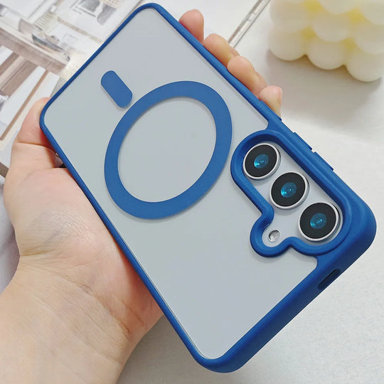 Coque de Téléphone Magnétique Ultra Transparente Compatible Samsung S26 S25 S24 S23 S22 13
