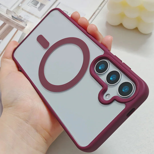 Coque de Téléphone Magnétique Ultra Transparente Compatible Samsung S26 S25 S24 S23 S22 6
