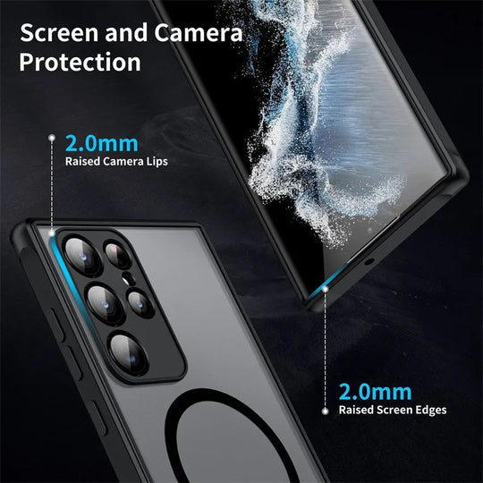 Coque de Téléphone Magnétique pour Samsung Galaxy S25 S24 Ultra Moderne et Pratique 1