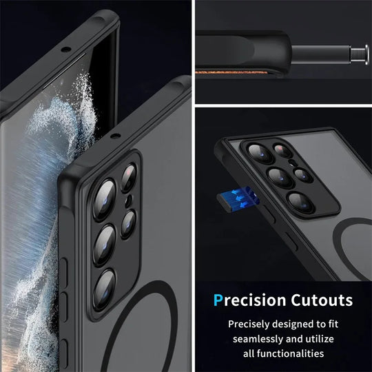 Coque de Téléphone Magnétique pour Samsung Galaxy S25 S24 Ultra Moderne et Pratique 2