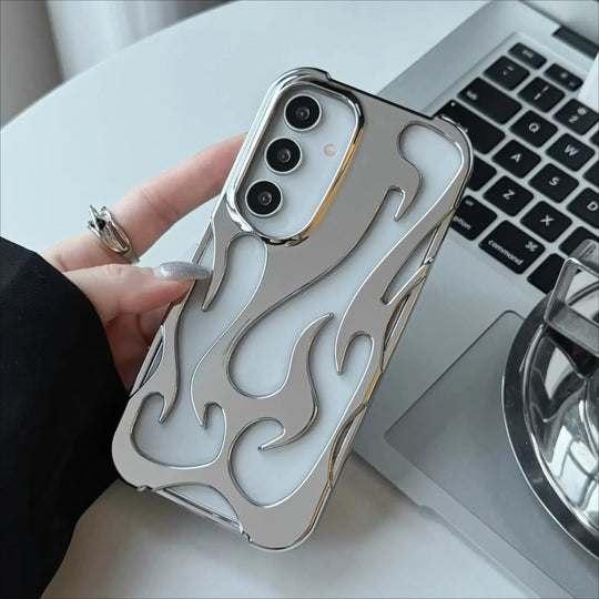Coque de Téléphone Motif Flamme 3D pour Samsung Galaxy Moderne et Antichoc 0