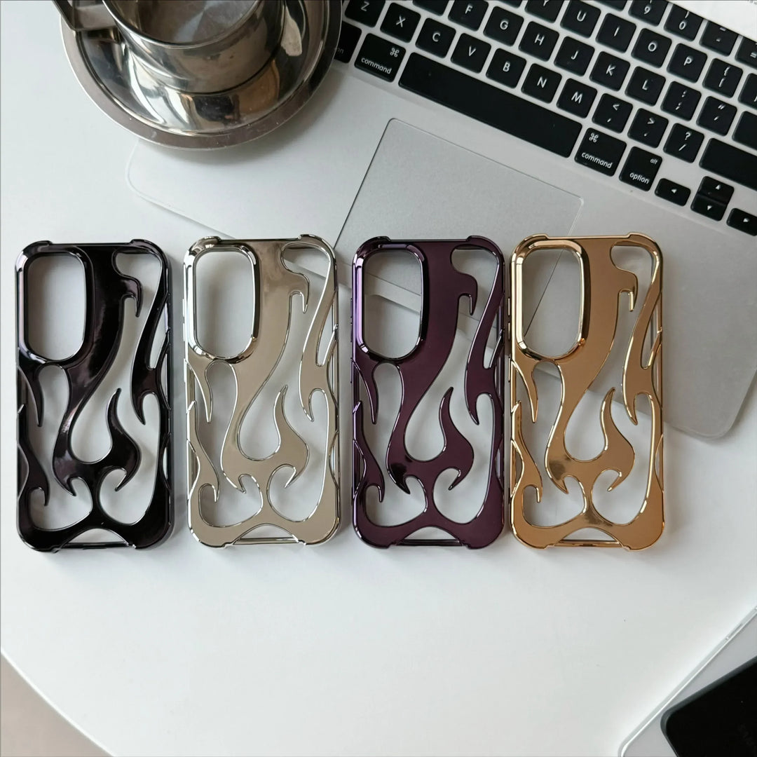 Coque de Téléphone Motif Flamme 3D pour Samsung Galaxy Moderne et Antichoc 5