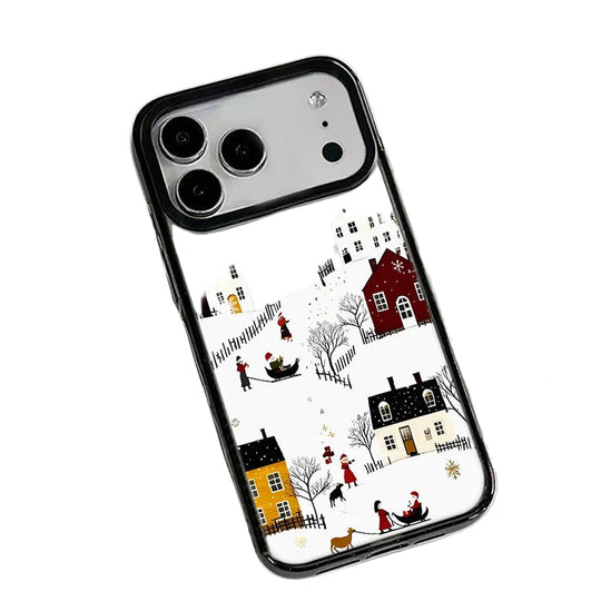 Coque de Téléphone Rigide Design Neige pour iPhone 0