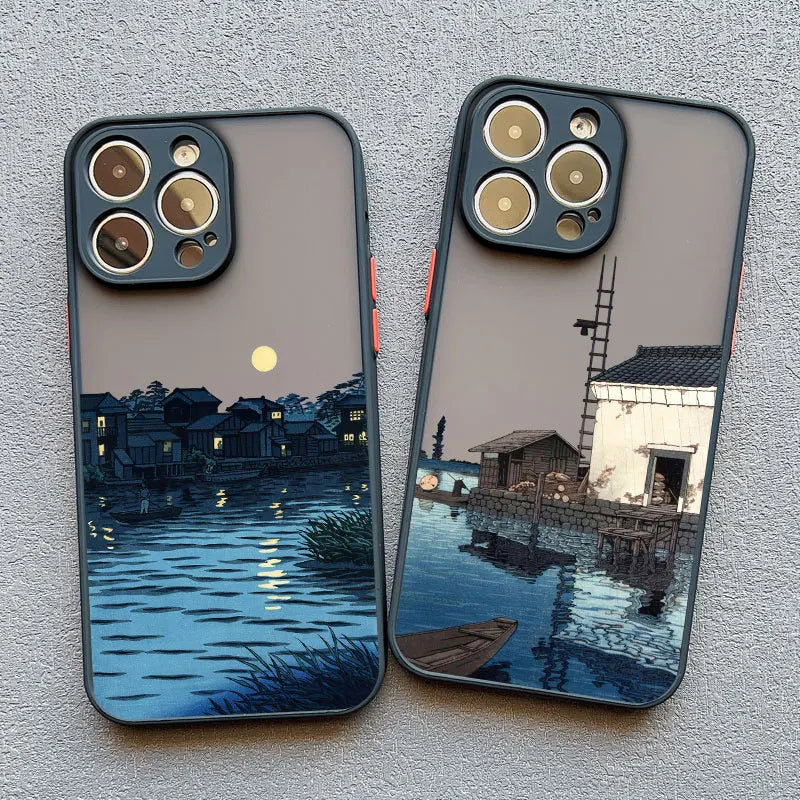 Coque de Téléphone pour iPhone Design Paysage Moderne 1
