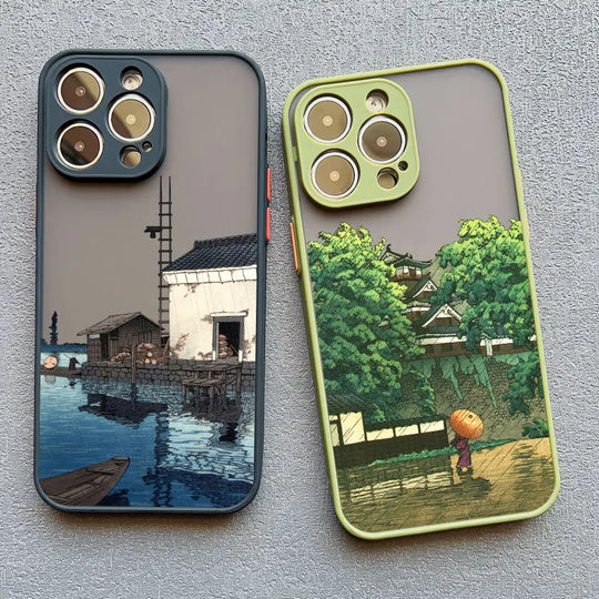 Coque de Téléphone pour iPhone Design Paysage Moderne 2