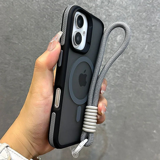 Coque de téléphone avec lanière pour iPhone Pro Max 0