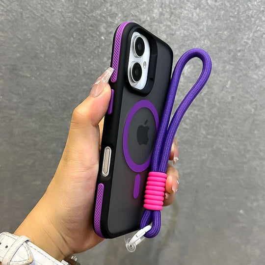 Coque de téléphone avec lanière pour iPhone Pro Max 5