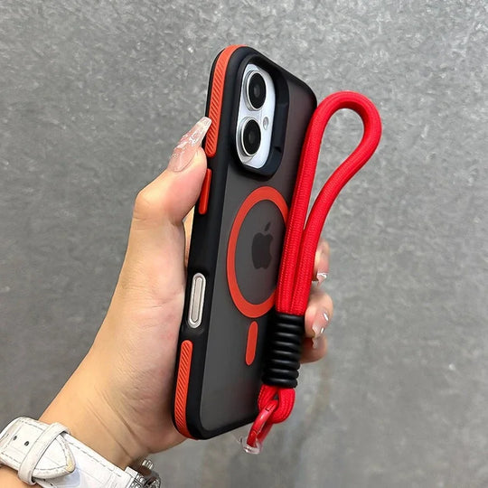 Coque de téléphone avec lanière pour iPhone Pro Max 6