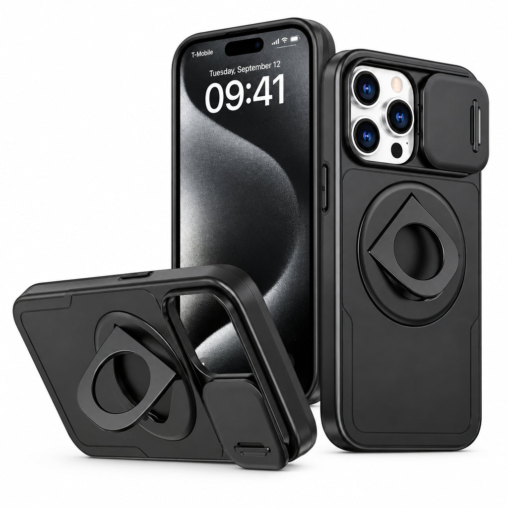 Coque de téléphone robuste avec support intégré et fixation magnétique 0