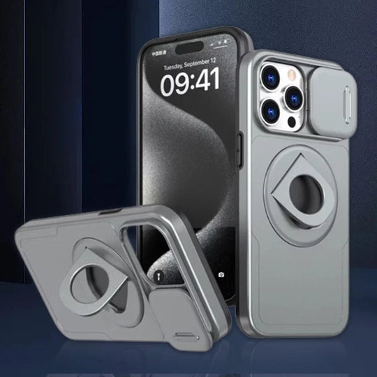 Coque de téléphone robuste avec support intégré et fixation magnétique 11
