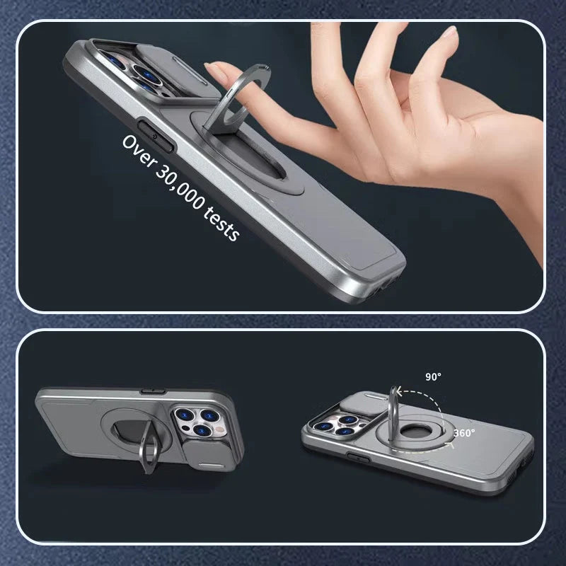 Coque de téléphone robuste avec support intégré et fixation magnétique 5