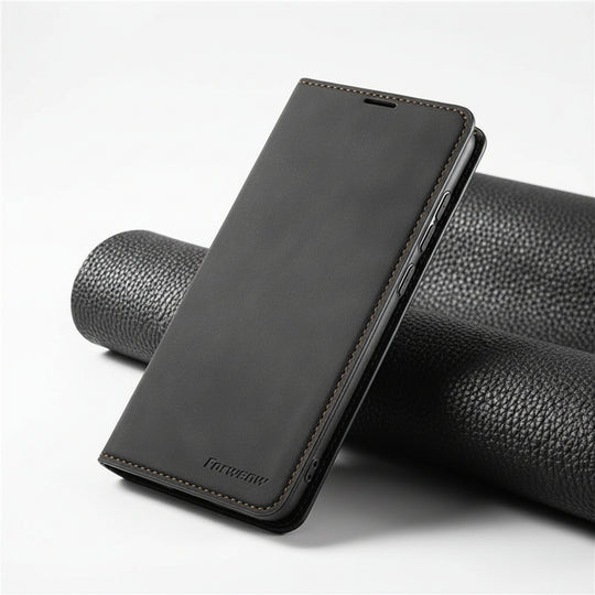 Coque iPhone Magnétique en Cuir 0