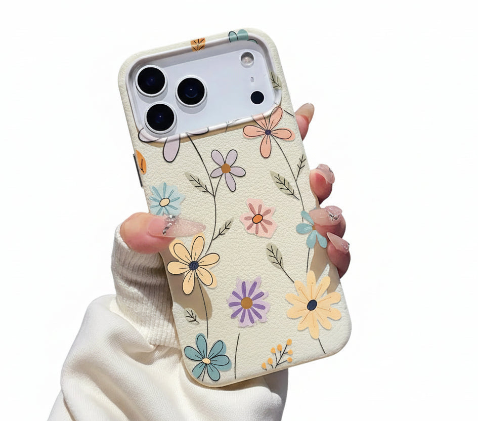 Coque pour iPhone à fleurs rétro 0